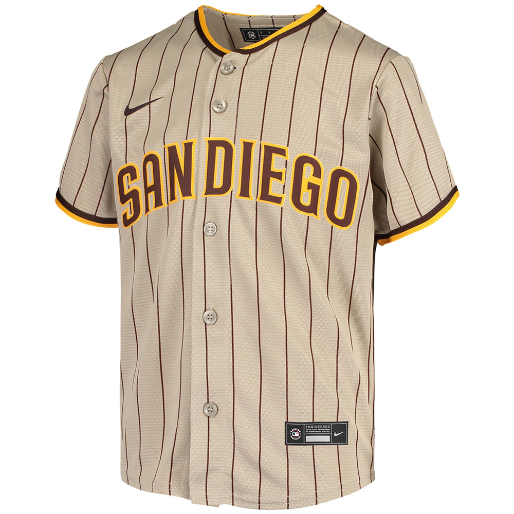 Youth San Diego Padres Fernando Tatis Jr. Alternate Player Jersey - Sand/Brown