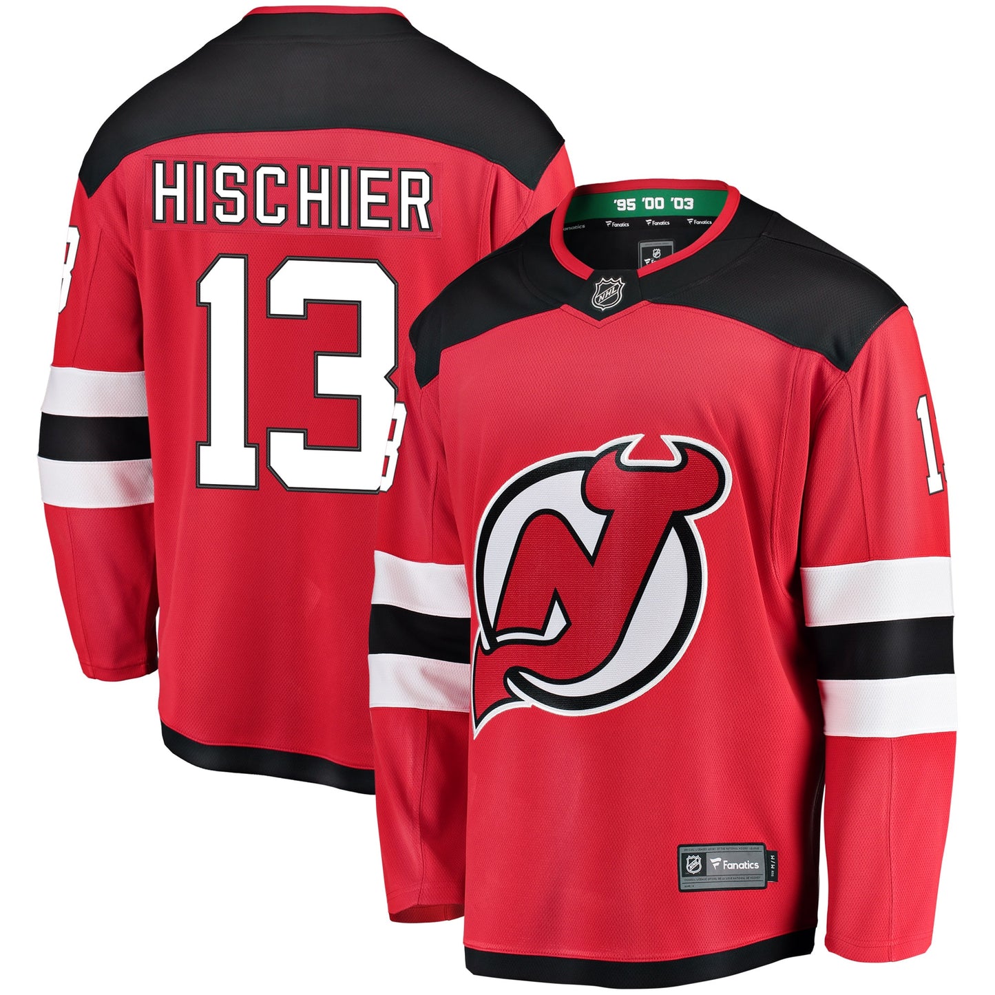 Nico Hischier New Jersey Devils Fanatics Branded Breakaway Player Jersey - Red