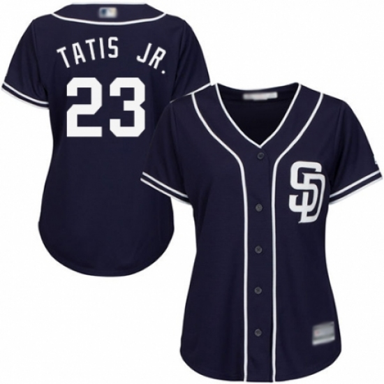 Womens San Diego Padres Fernando Tatis Jr. Navy Alternate Cool Base Baseball Jersey Blue