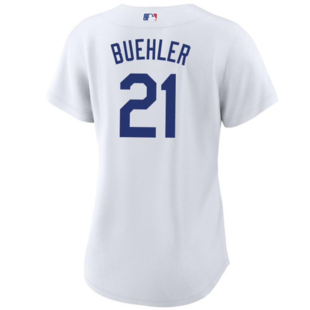 Womens Los Angeles Dodgers Walker Buehler Cool Base Replica Jersey White