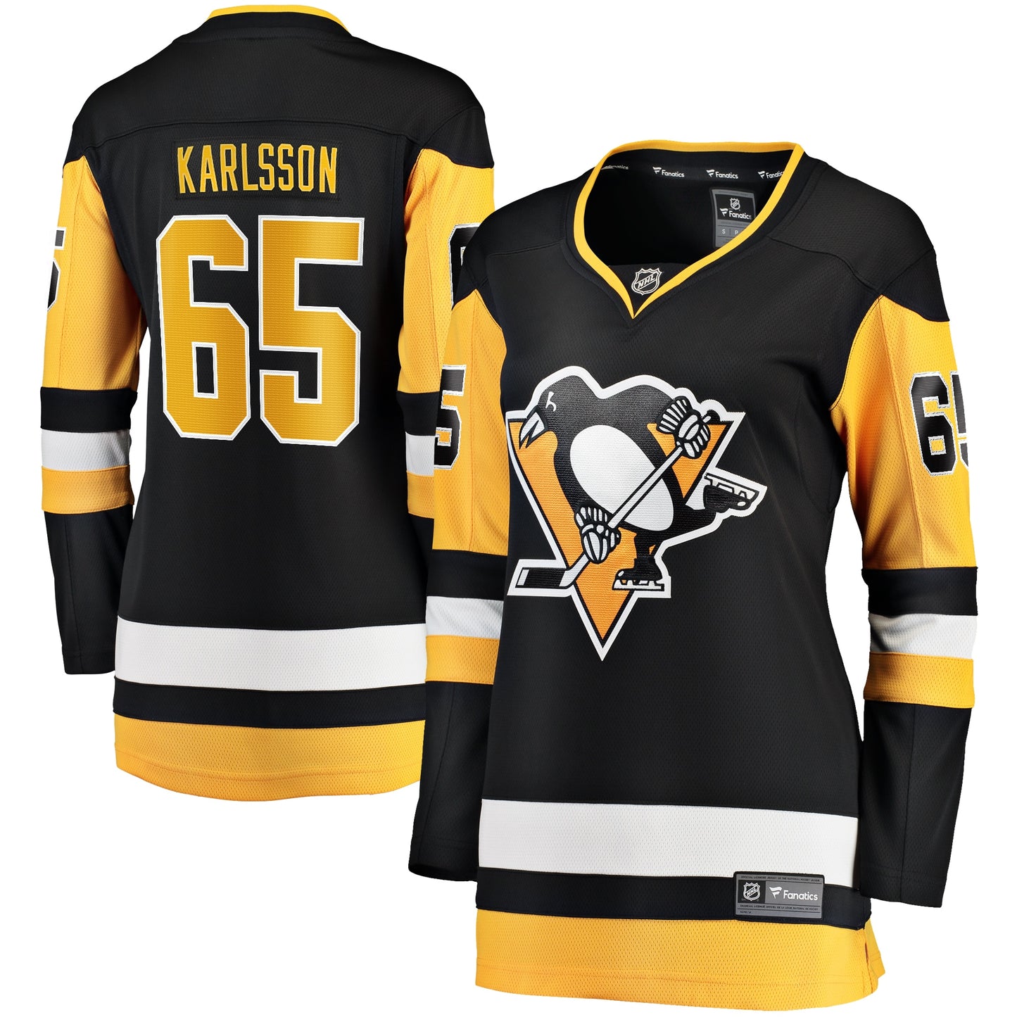 Erik Karlsson Pittsburgh Penguins Fanatics Branded Women's Home Breakaway Jersey - Black