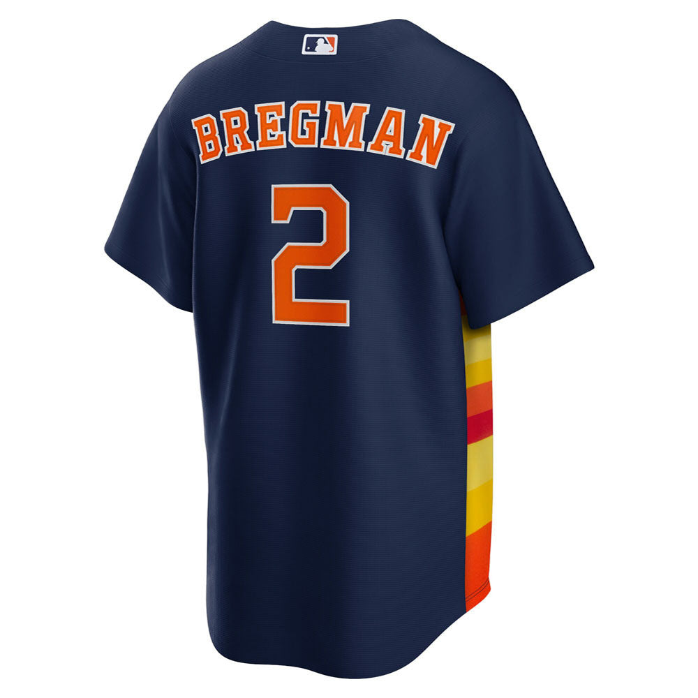 Men's Houston Astros Alex Bregman Alternate Player Name Jersey - Navy